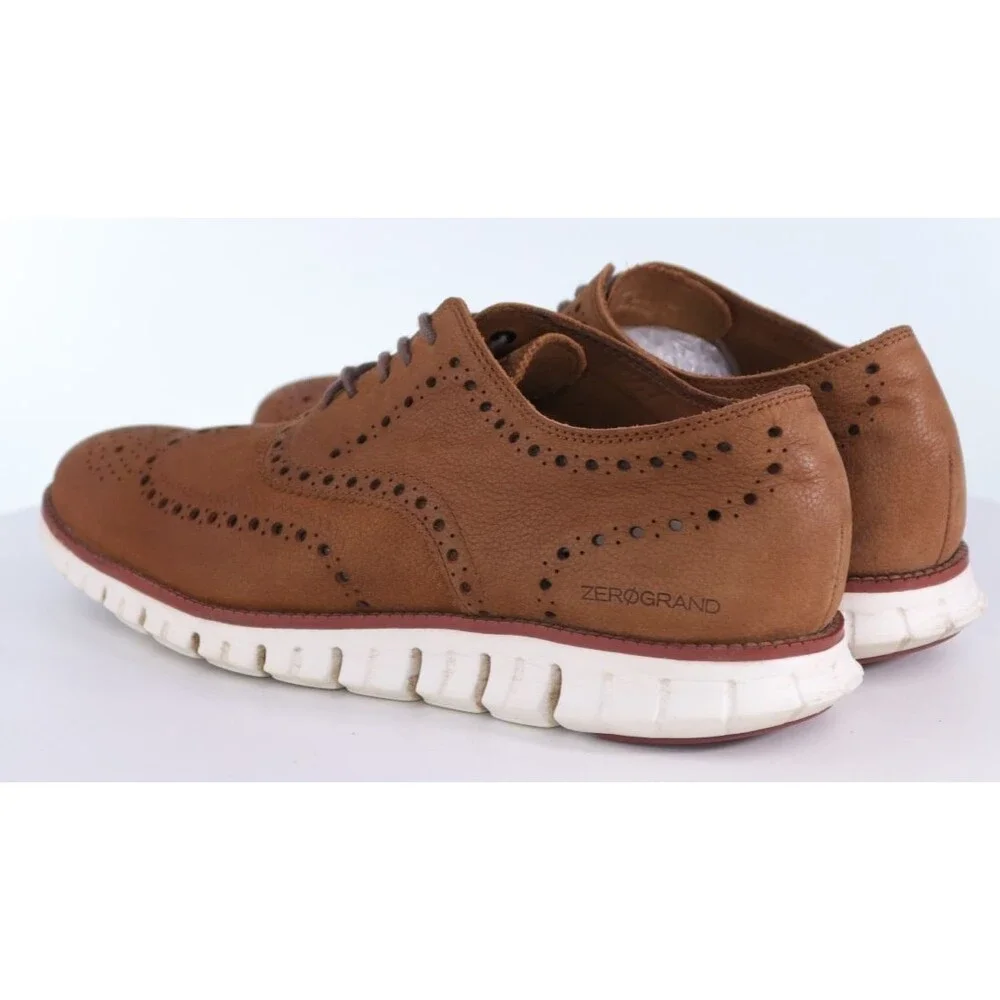Cole Haan Zero Grand $160 Men's Wingtip Oxfords Shoes Size 11.5 M Nubuck C29771